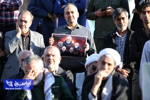 استقبال از پیکر مطهر سردار شهید زاهدی در فرودگاه اصفهان