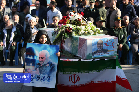 استقبال از پیکر مطهر سردار شهید زاهدی در فرودگاه اصفهان