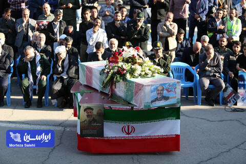 استقبال از پیکر مطهر سردار شهید زاهدی در فرودگاه اصفهان