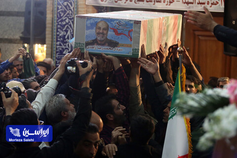 وداع با پیکر سردار شهید محمدرضا زاهدی