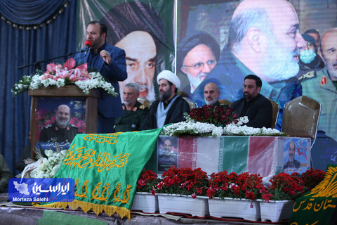 وداع با پیکر سردار شهید محمدرضا زاهدی