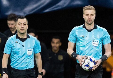 داور ایرانی در بازی آرسنال - بایرن