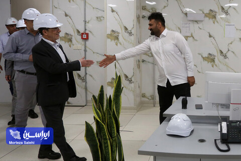 بازدید مدیرعامل مپنا و هیئت همراه از نیروگاه سیکل ترکیبی