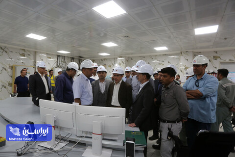 بازدید مدیرعامل مپنا و هیئت همراه از نیروگاه سیکل ترکیبی