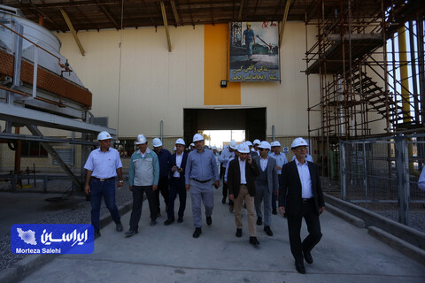 بازدید مدیرعامل مپنا و هیئت همراه از نیروگاه سیکل ترکیبی