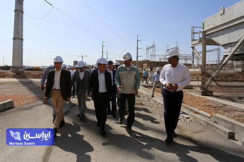 بازدید مدیرعامل مپنا و هیئت همراه از نیروگاه سیکل ترکیبی