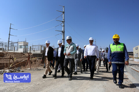 بازدید مدیرعامل مپنا و هیئت همراه از نیروگاه سیکل ترکیبی