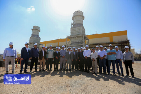 بازدید مدیرعامل مپنا و هیئت همراه از نیروگاه «شهید حاج احمد کاظمی» شرکت فولاد مبارکه
