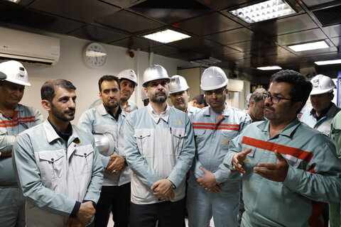 بازدید مدیرعامل و معاونین فولاد مبارکه از خطوط تولید این شرکت