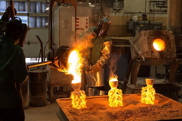 به‌کارگیری تکنولوژی همزن الکترومغناطیسی در ماشین ریخته‌گری شماره ۵