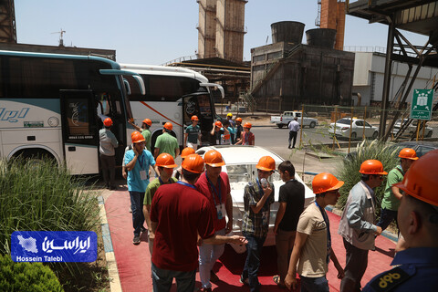 بازدید دانش‌آموزان نخبه شرکت کننده در المپیاد فیزیک از شرکت فولاد مبارکه