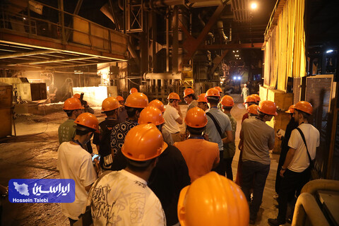 بازدید دانش‌آموزان نخبه شرکت کننده در المپیاد فیزیک از شرکت فولاد مبارکه