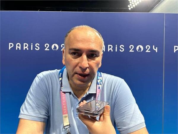 محسن رضوانی، ناظر دیدار واترپلو آمریکا و رومانی 