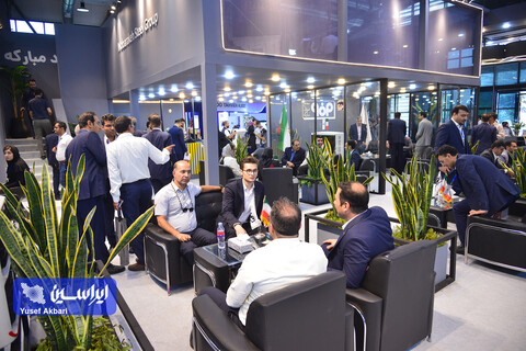 غرفه شرکت فولاد مبارکه در سومین روز از بیست و چهارمین نمایشگاه بین‌المللی لوازم خانگی