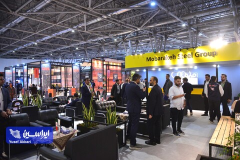 غرفه فولاد مبارکه در اولین روز از شانزدهمین نمایشگاه متالکس اصفهان