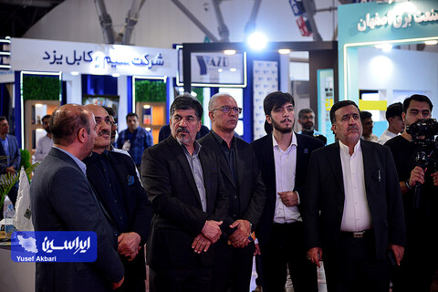 آیین افتتاح و غرفه گروه فولاد مبارکه در اولین روز از دومین نمایشگاه تخصصی انرژی‌های نو و تجدیدپذیر اصفهان