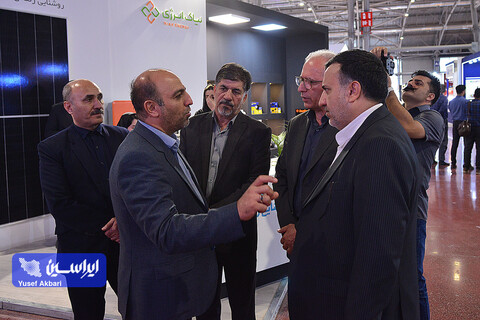 آیین افتتاح و غرفه گروه فولاد مبارکه در اولین روز از دومین نمایشگاه تخصصی انرژی‌های نو و تجدیدپذیر اصفهان