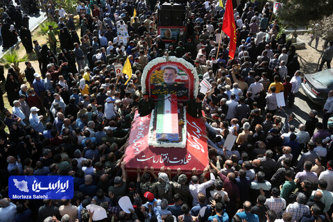 آئین تشییع و خاکسپاری سرلشکر شهید عباس نیلفروشان در اصفهان