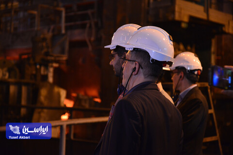 بازدید هیئت مدیره فولاد مبارکه از مجتمع فولاد سبا