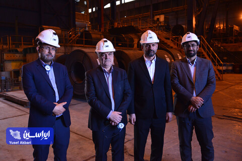 بازدید هیئت مدیره فولاد مبارکه از مجتمع فولاد سبا