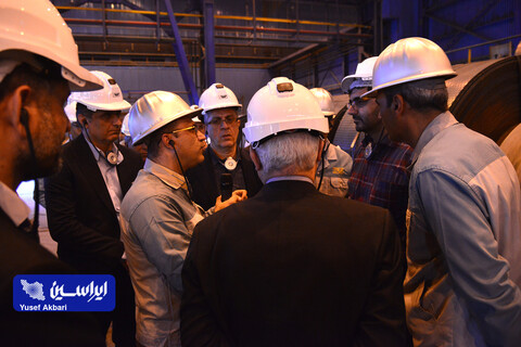 بازدید هیئت مدیره فولاد مبارکه از مجتمع فولاد سبا