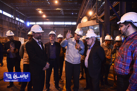 بازدید هیئت مدیره فولاد مبارکه از مجتمع فولاد سبا