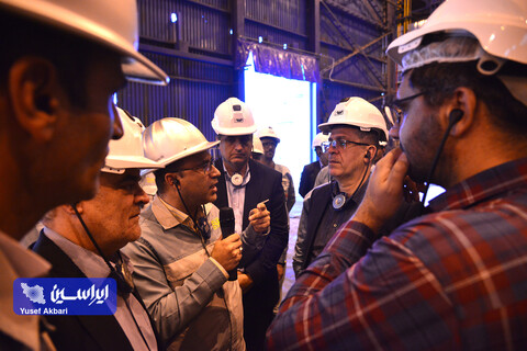 بازدید هیئت مدیره فولاد مبارکه از مجتمع فولاد سبا