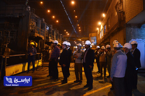 بازدید هیئت مدیره فولاد مبارکه از مجتمع فولاد سبا