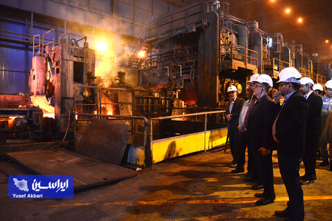 بازدید هیئت مدیره فولاد مبارکه از مجتمع فولاد سبا