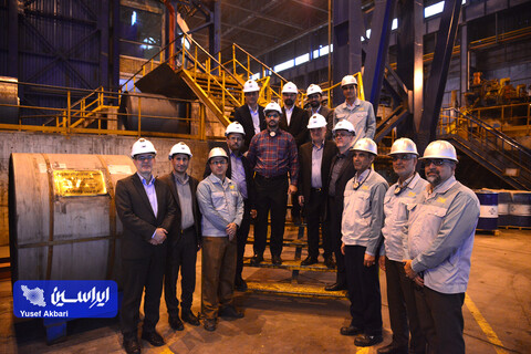 بازدید هیئت مدیره فولاد مبارکه از مجتمع فولاد سبا