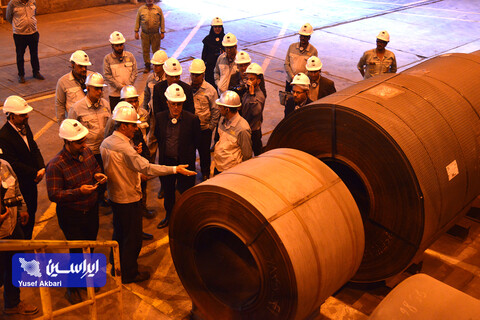 بازدید هیئت مدیره فولاد مبارکه از مجتمع فولاد سبا