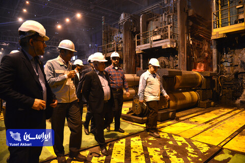 بازدید هیئت مدیره فولاد مبارکه از مجتمع فولاد سبا