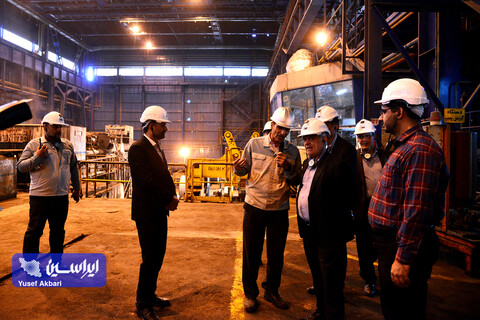 بازدید هیئت مدیره فولاد مبارکه از مجتمع فولاد سبا