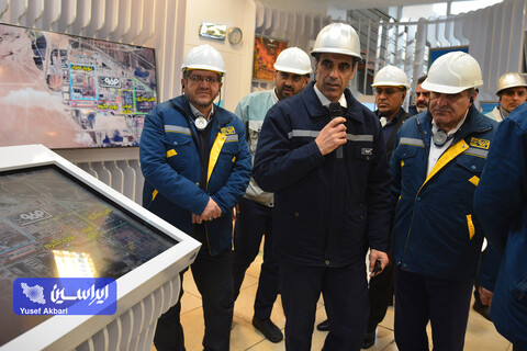 بازدید مدیرعامل شرکت راه آهن جمهوری اسلامی ایران از خطوط تولید فولاد مبارکه