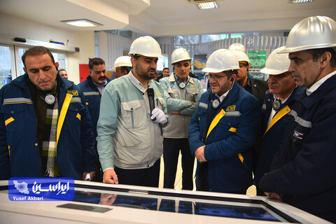 بازدید مدیرعامل شرکت راه آهن جمهوری اسلامی ایران از خطوط تولید فولاد مبارکه