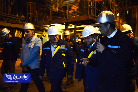 بازدید مدیرعامل شرکت راه آهن جمهوری اسلامی ایران از خطوط تولید فولاد مبارکه