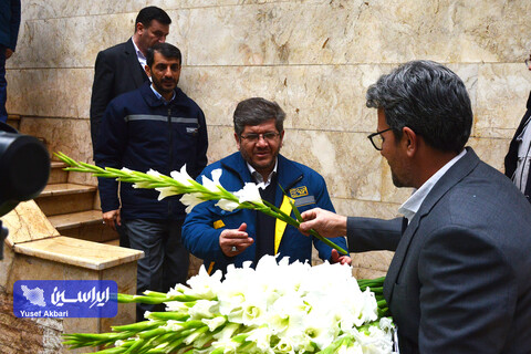 بازدید مدیرعامل شرکت راه آهن جمهوری اسلامی ایران از خطوط تولید فولاد مبارکه