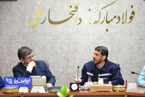 نشست صمیمانه مدیرعامل و معاونین شرکت فولاد مبارکه با مدیرعامل شرکت راه آهن جمهوری اسلامی ایران و هیئت همراه