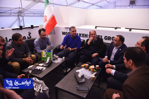 غرفه گروه فولاد مبارکه در دومین روز ششمین نمایشگاه ملی فولاد ایران