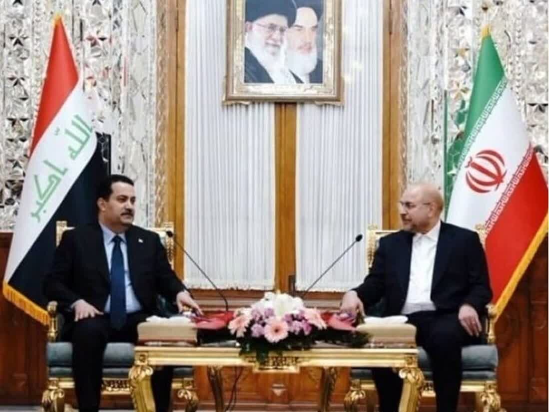 نخست وزیر عراق با رئیس مجلس شورای اسلامی دیدار کرد