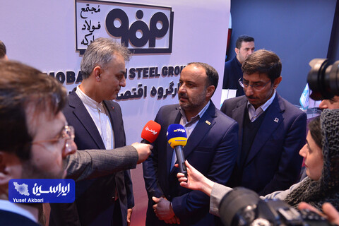 غرفه گروه فولاد مبارکه در آخرین روز ششمین نمایشگاه ملی فولاد ایران