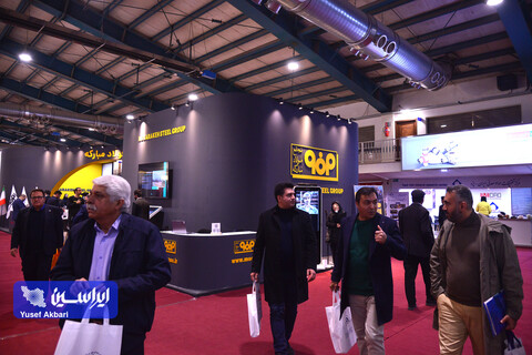 غرفه گروه فولاد مبارکه در اولین روز نهمین نمایشگاه تخصصی معدن و صنایع معدنی یزد