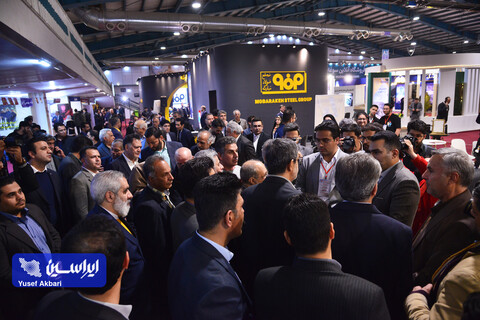 غرفه گروه فولاد مبارکه در دومین روز نهمین نمایشگاه تخصصی معدن و صنایع معدنی یزد