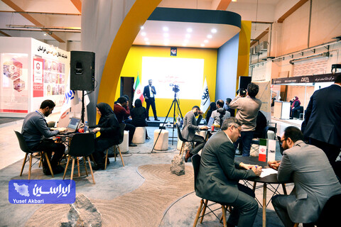 غرفه فولاد مبارکه در نخستین روز پنجمین نمایشگاه بین‌المللی زنجیره تامین فولاد کرمان