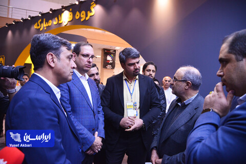 غرفه فولاد مبارکه در چهارمین روز پنجمین نمایشگاه بین‌المللی زنجیره تامین فولاد کرمان