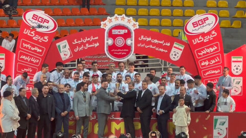 جشن ششمین قهرمانی تیم فوتسال گیتی‌پسند
