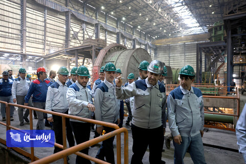 بازدید مدیرعامل گروه فولاد مبارکه از فولاد سنگان