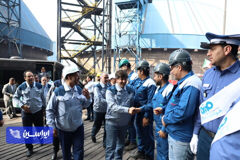 بازدید مدیرعامل گروه فولاد مبارکه از فولاد سنگان