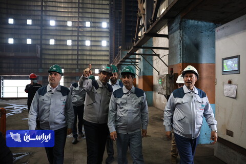 بازدید مدیرعامل گروه فولاد مبارکه از فولاد سنگان