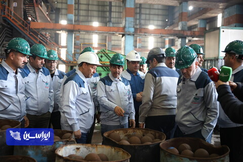 بازدید مدیرعامل گروه فولاد مبارکه از فولاد سنگان